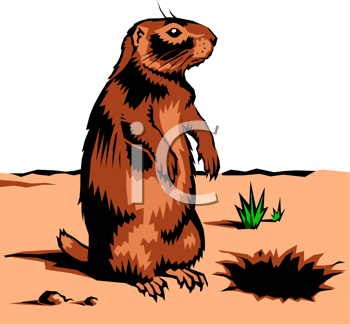 350x325 Groundhog Day Clip Art