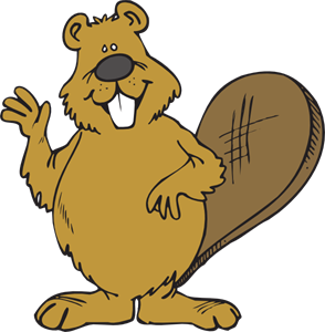 294x300 Beaver Waving Png, Svg Clip Art For Web