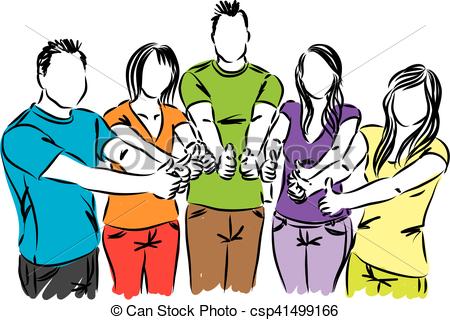 450x320 Group Of People Thumbs Up Illustration Clip Art Vector
