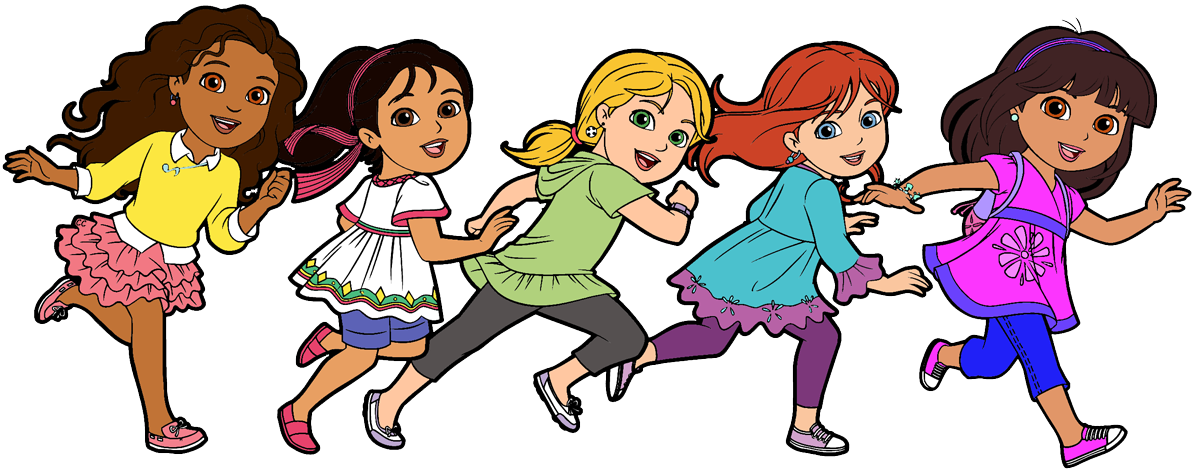 1196x473 Friends Clipart Dora And Friends Clipart Cartoon Clip Art History