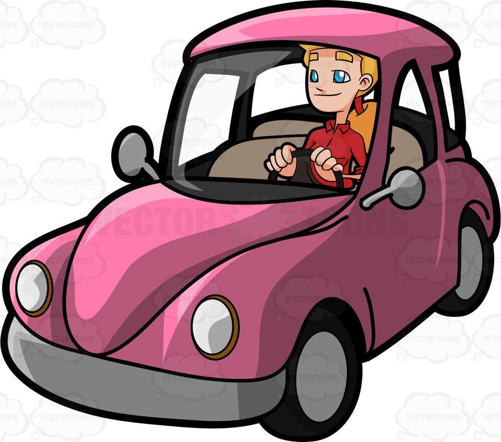 1024x904 A Woman Driving A Cute Beetle Car Beetle Car