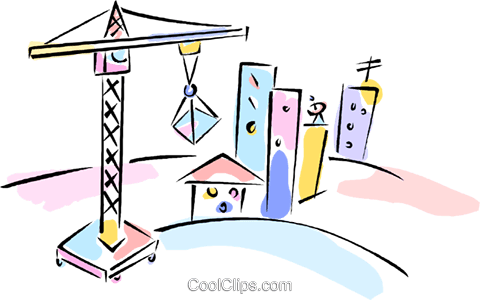 480x300 Gru Di Costruzione Di Edifici Immagini Grafiche Vettoriali Clipart