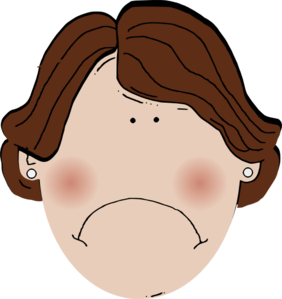282x299 Grumpy Girl Clip Art