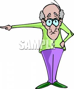 250x300 Royalty Free Clipart Image Grumpy Old Man, Probably A Teacher
