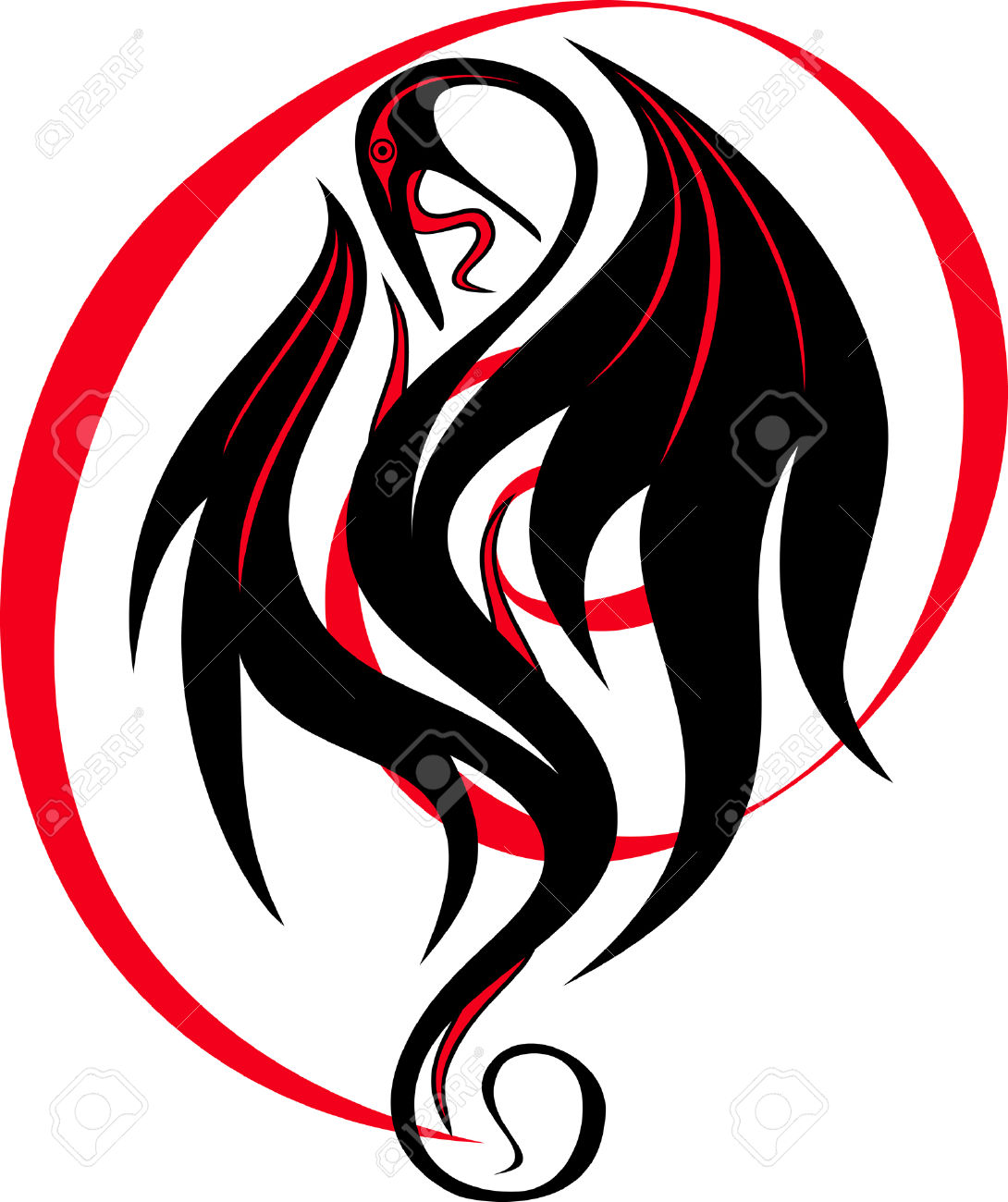 1090x1300 Celtic Dragon Griffin Clipart