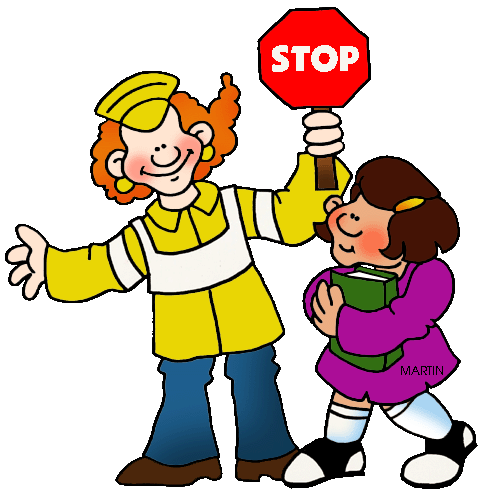 485x504 School Clip Art By Phillip Martin, Crosswalk Guard
