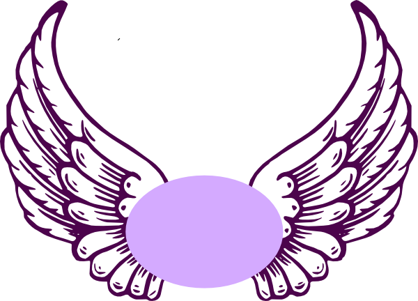 600x432 Violet Guardian Angel Wings Clip Art