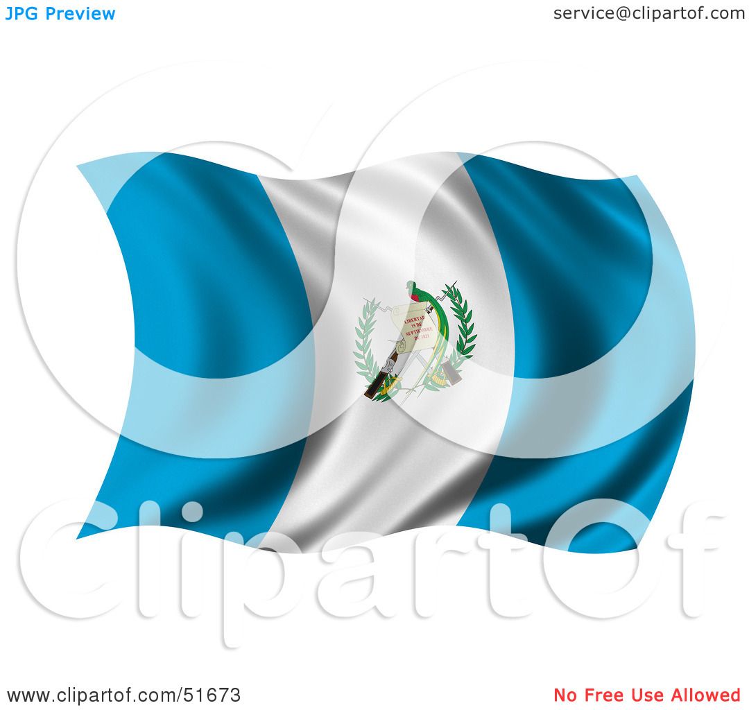 1080x1024 Royalty Free (Rf) Clipart Illustration Of A Wavy Guatemala Flag By