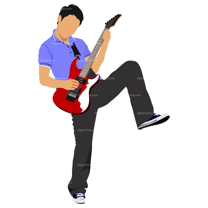 800x800 Free Guitar Player Clipart Image