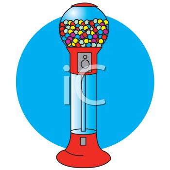350x350 Cartoon Gumball Machine