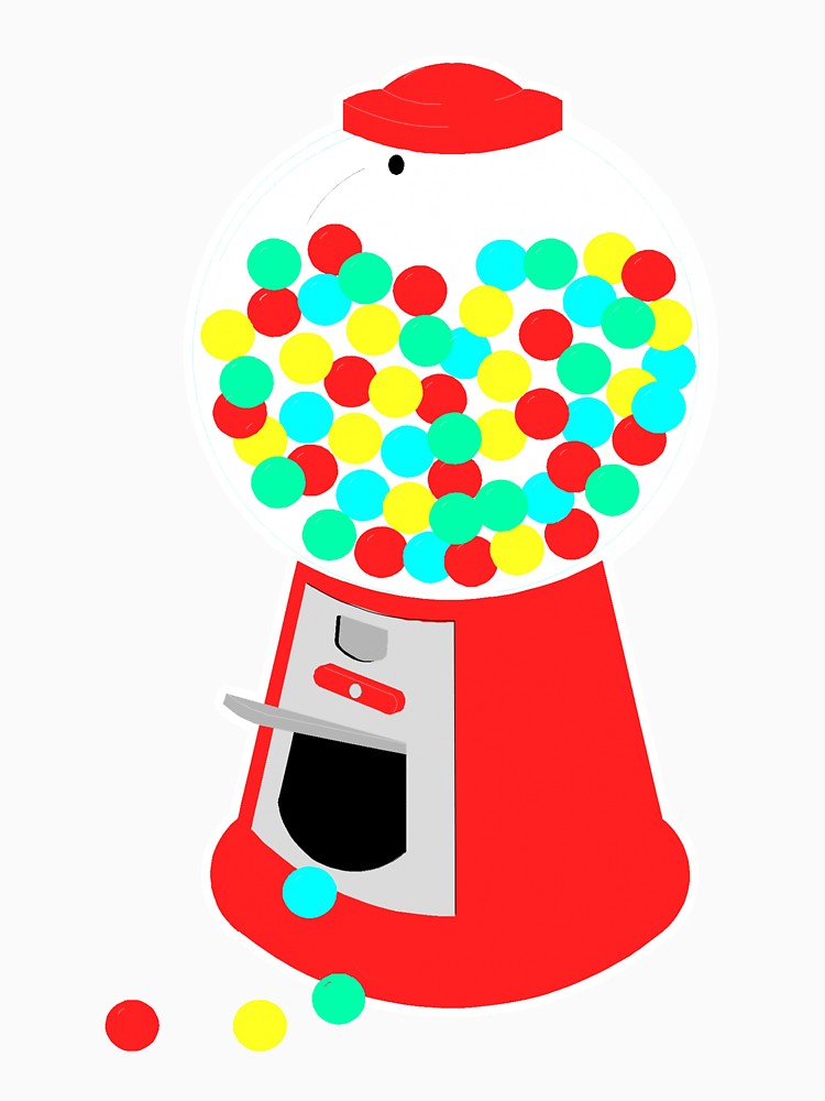 750x1000 Gumball Machine Unisex T Shirt By Pcreations Redbubble