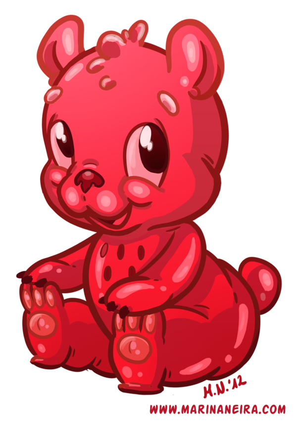 600x870 Gummy Bear By Marinaneira