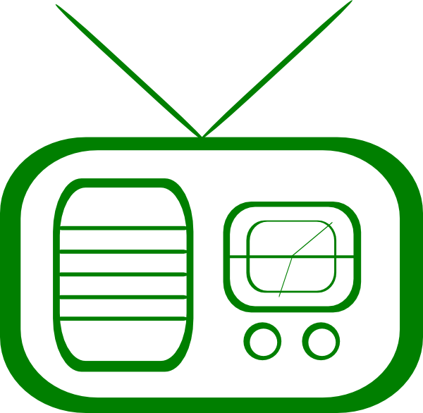 600x586 Radio Green Clip Art