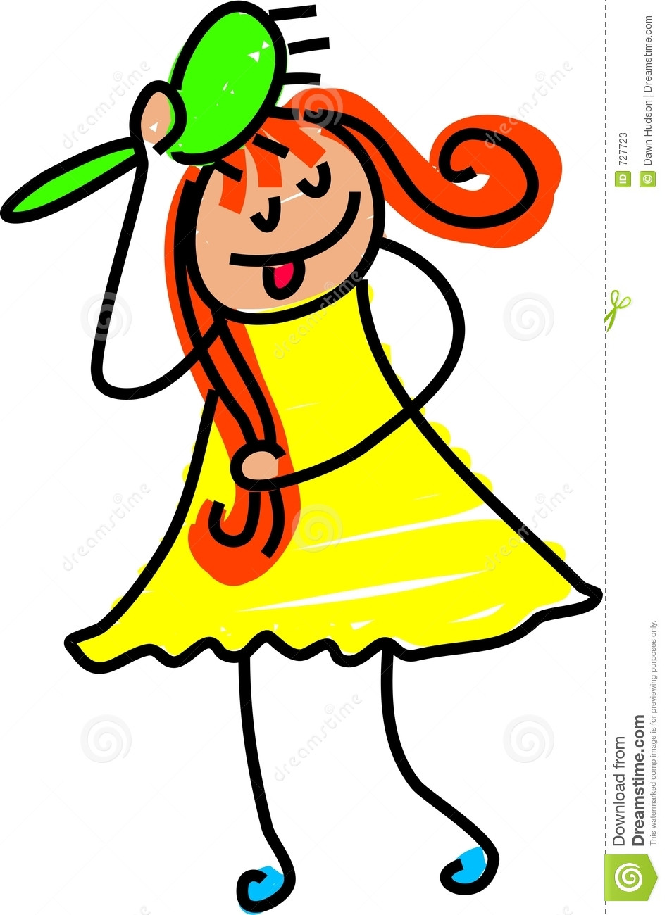 947x1300 Brushing Hair Clipart Hairbrush Girl 727723 In Brush Clip Art