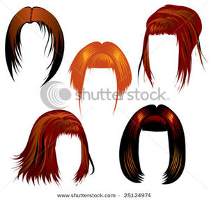 300x287 Five Sets Of Red Hair Clip Art Image