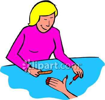 350x332 Nail Salon Clip Art
