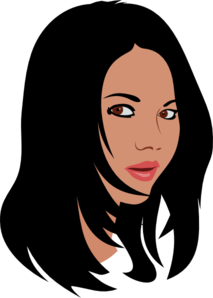 213x298 Woman With Black Hair Clip Art