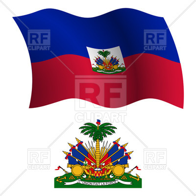400x400 Haiti Flag And Coat Of Arms Royalty Free Vector Clip Art Image