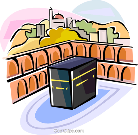 480x471 Religious Holidays Arab Region Kaabah Royalty Free Vector Clip Art