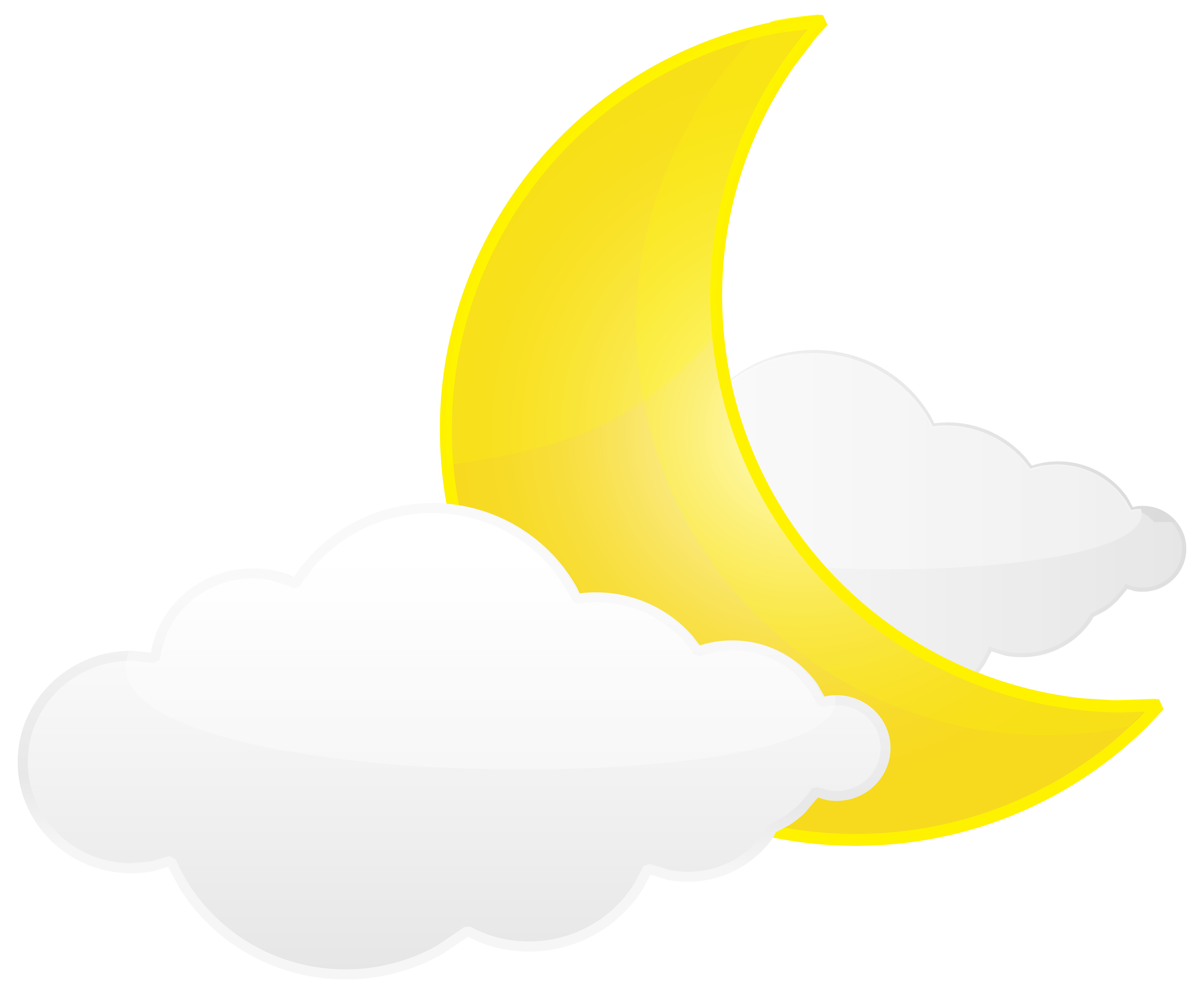8000x6604 Cloud And Moon Weather Icon Png Clip Art Best Web Clipart Ripping