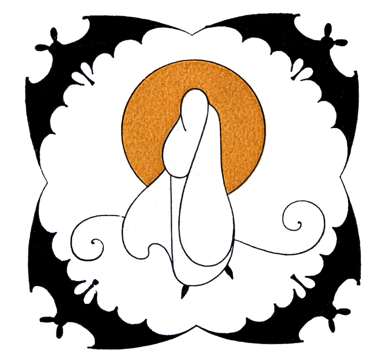 1350x1263 Vintage Halloween Clip Art