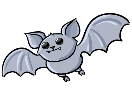 432x323 Cute Bat Clipart