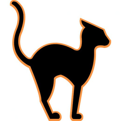 400x400 Halloween Black Cat Clipart