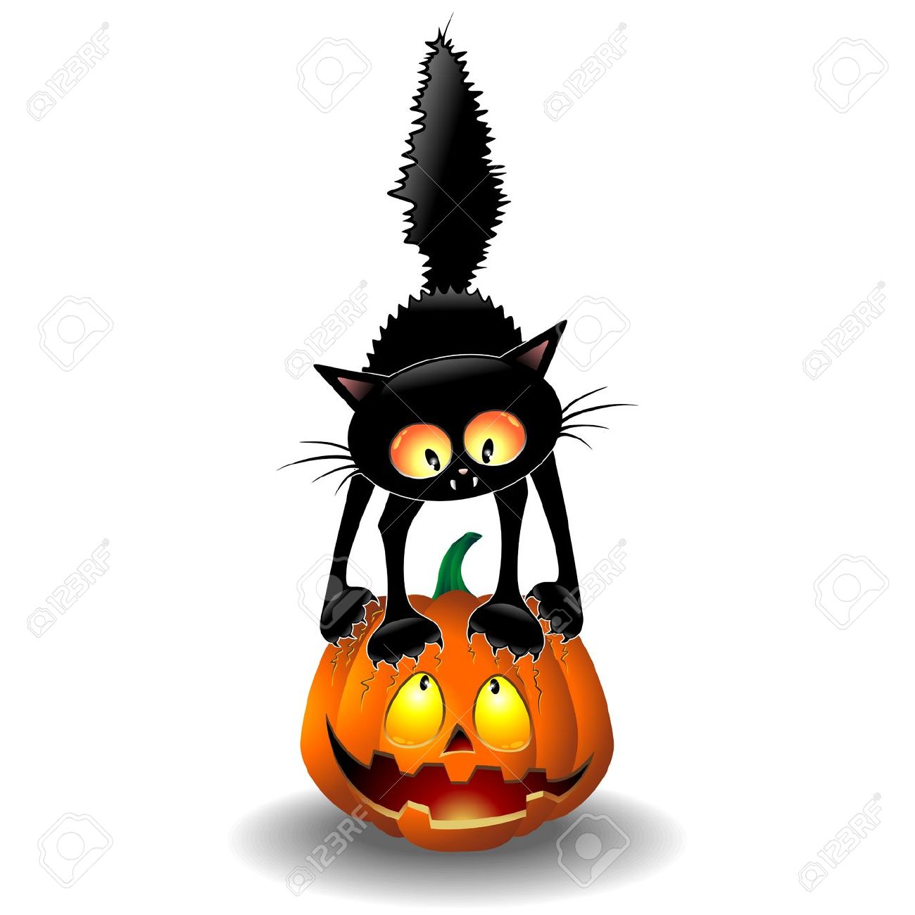 1300x1300 Cat Pumpkin Clipart