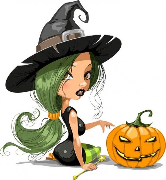 577x626 Cute Halloween Witch Clip Art Clip Art