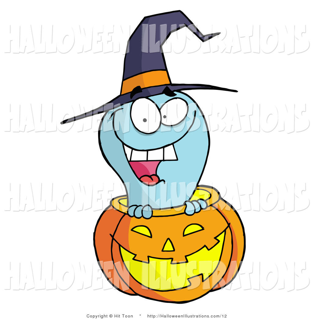 1024x1044 Vector Halloween Cliprt Happy Blue Ghost Peeking Out