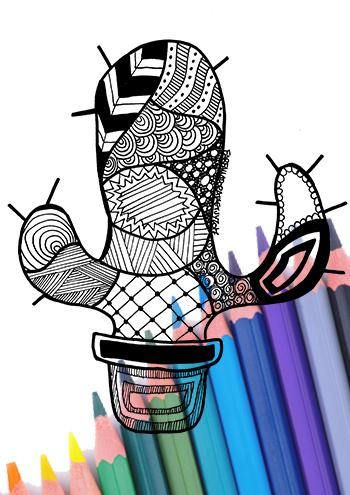 350x495 Colouring Pages Zombie