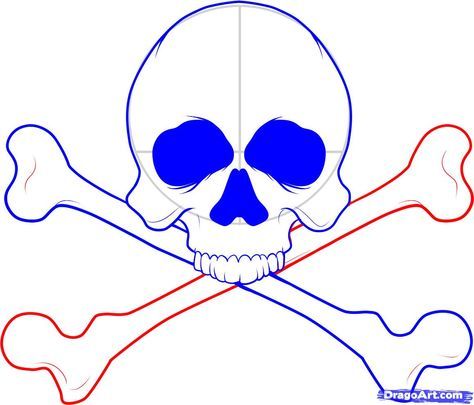 474x405 How To Draw A Skull, Step By Step, Skulls, Pop Culture, Free