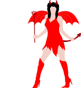 275x300 Free She Devil Clipart Image 0515 1010 0904 2509 Halloween Clipart