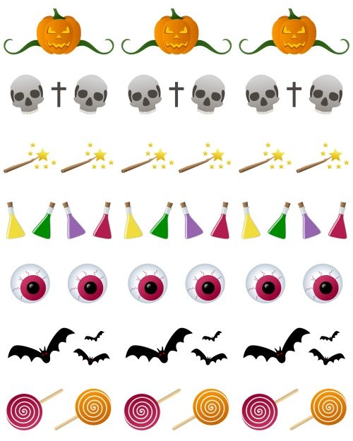 500x625 Halloween Decoration Clipart Clip Art Halloween Witch Skull Bat