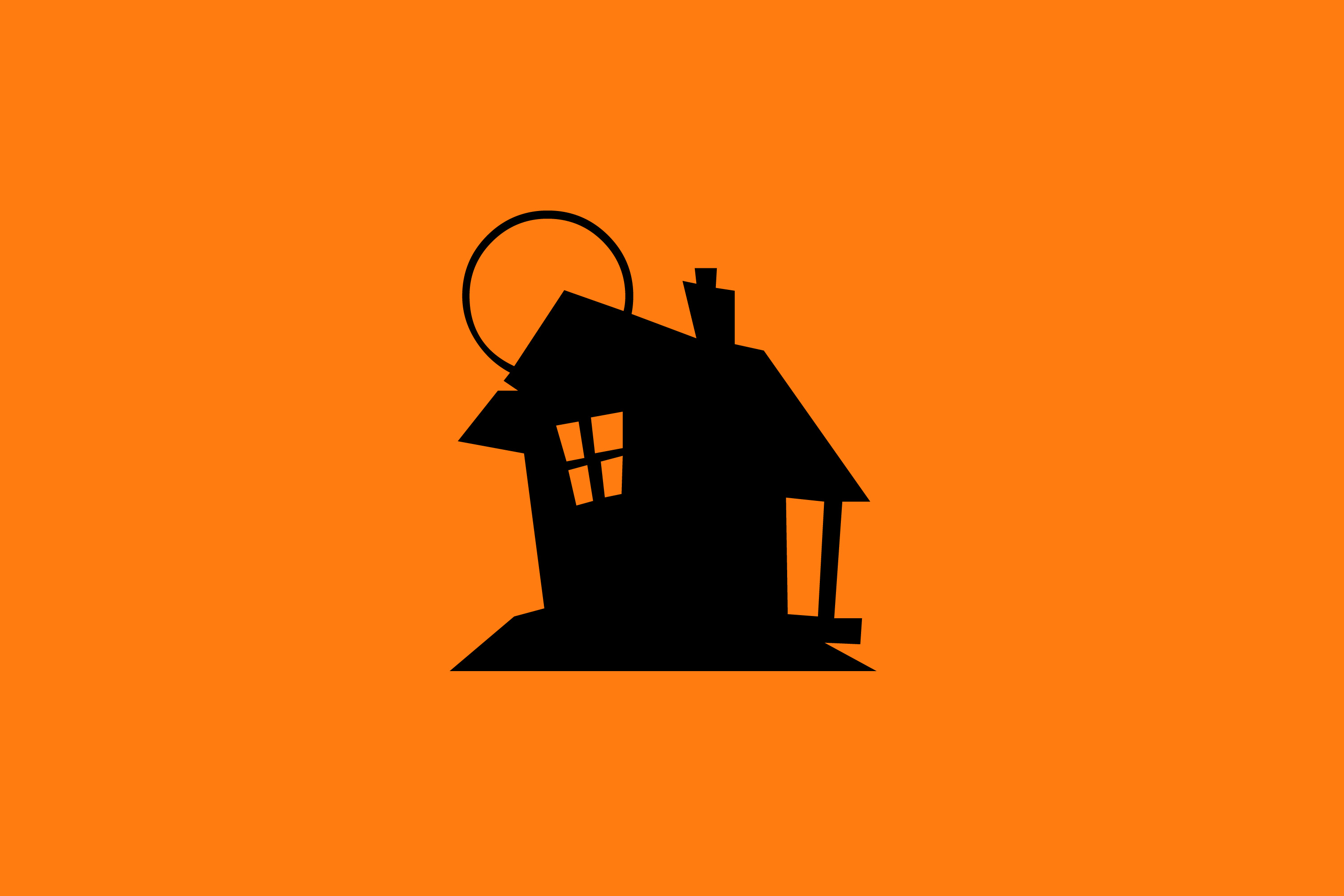 3000x2000 Free Halloween Haunted House Clipart