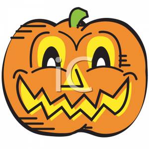 300x300 A Grinning Halloween Jack O Lantern