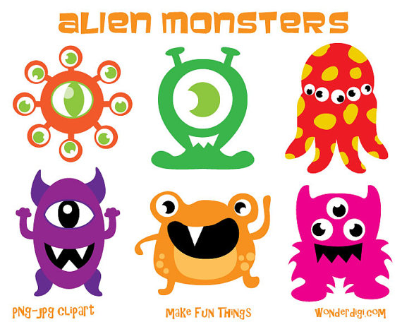 570x456 Monsters Clipart