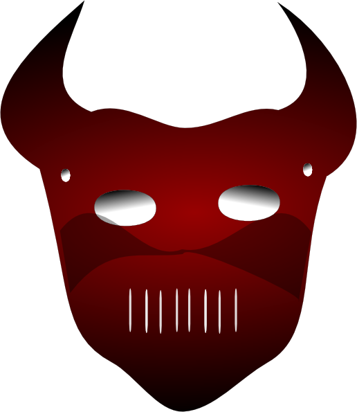 516x595 Devil Mask Clip Art