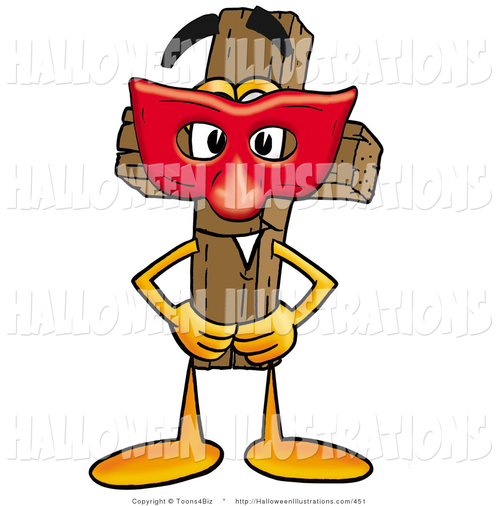 1024x1044 Halloween Clip Art Of A Cute Wooden Christian Cross Mascot Cartoon