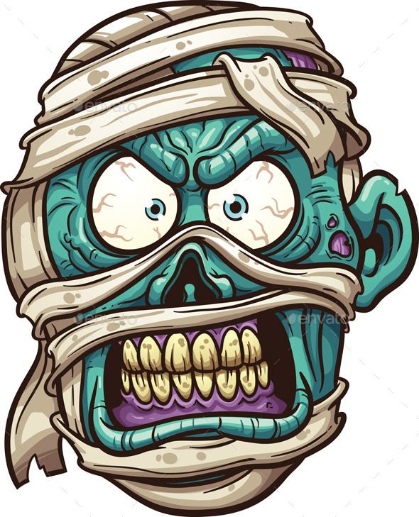 590x729 Mummy Face Halloween Vector, Font Logo And Fonts