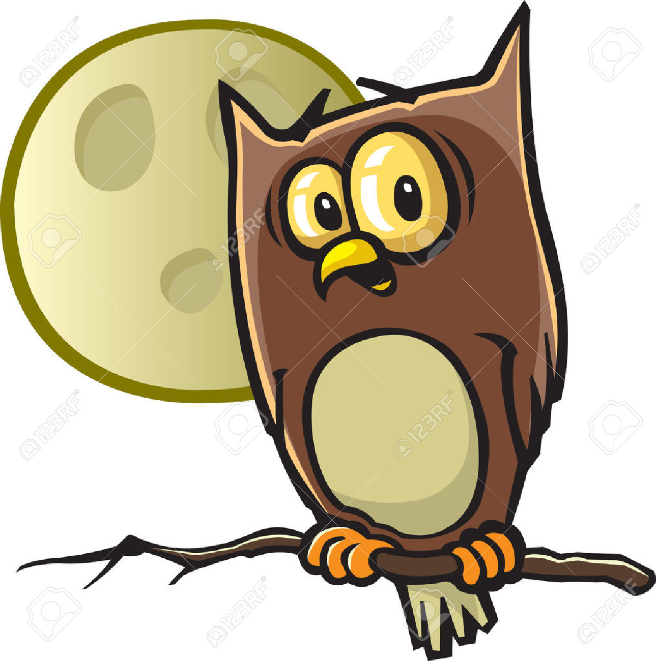 1289x1300 Horned Owl Clipart Cartoon Halloween
