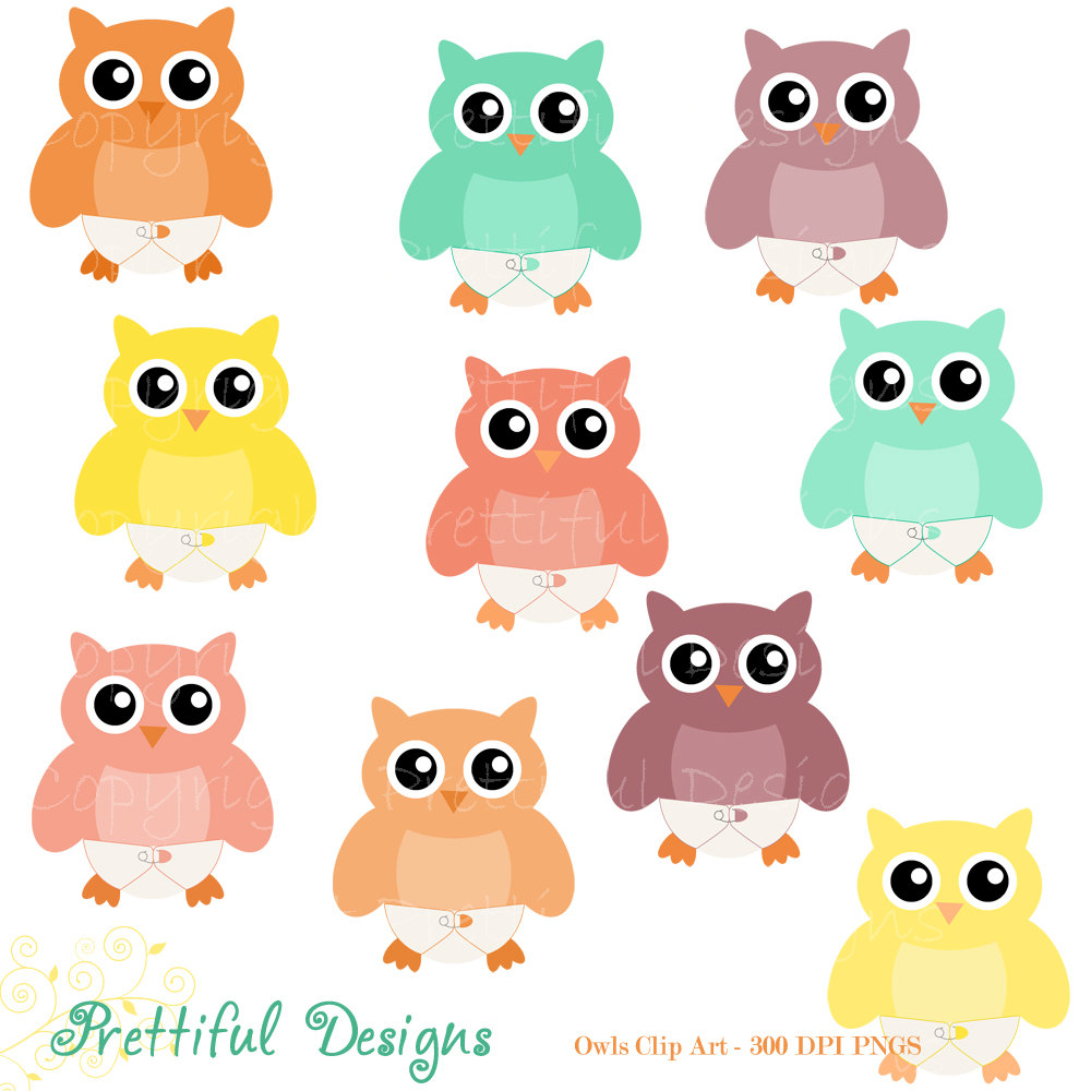 1000x1000 Owl And Baby Owl Clipart