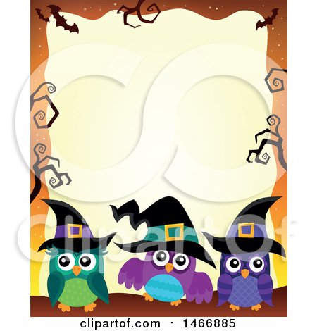 450x470 Royalty Free (Rf) Halloween Border Clipart, Illustrations, Vector