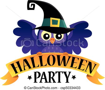 450x386 Halloween Party Sign Theme Image 2