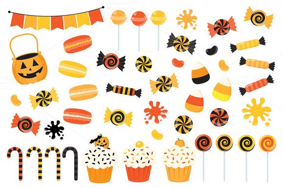 580x386 Orange Halloween Candy Clipart By La Boutique Dei Colori
