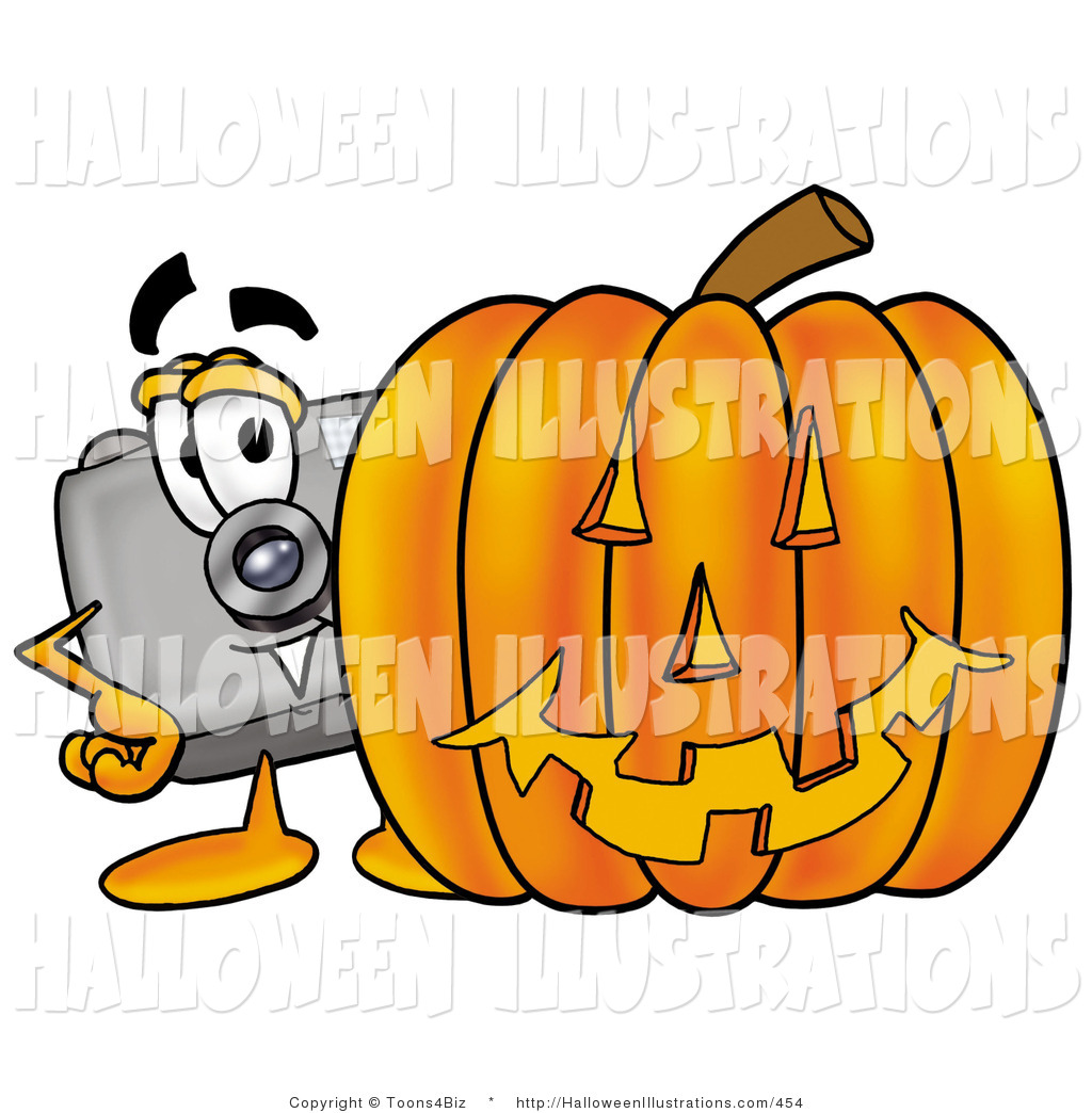 1024x1044 Halloween Clip Art Of A Camera Mascot Cartoon Character
