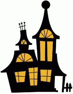 232x300 Cute Haunted House Cutout