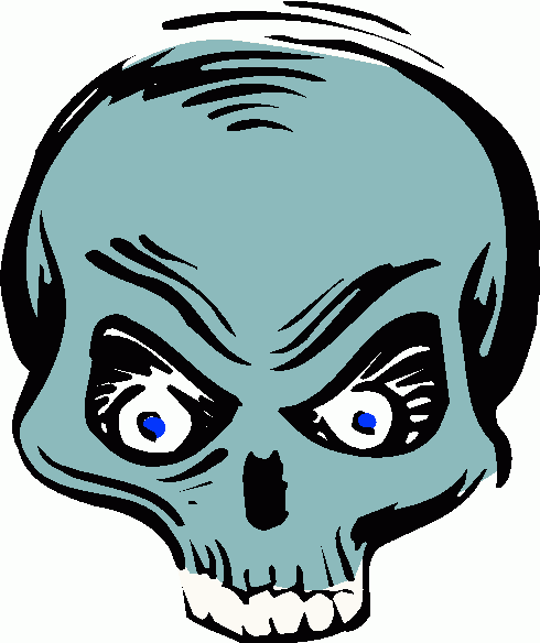 490x584 Halloween Skull Clipart