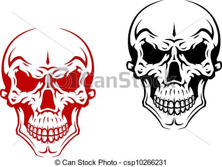 450x339 Human Skull For Horror Or Halloween Design Vectors