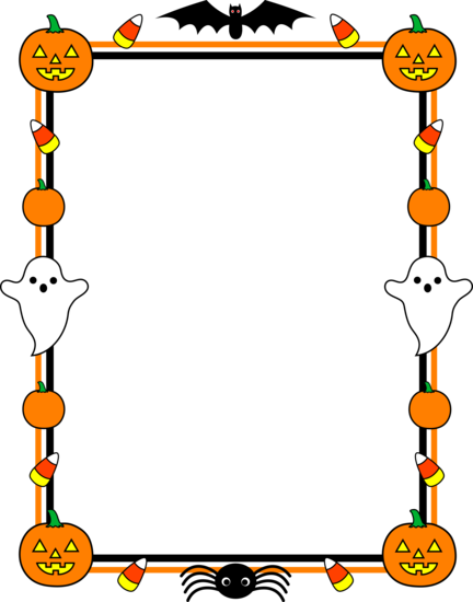 432x550 Halloween Clip Art Borders Free Collection Download And Share